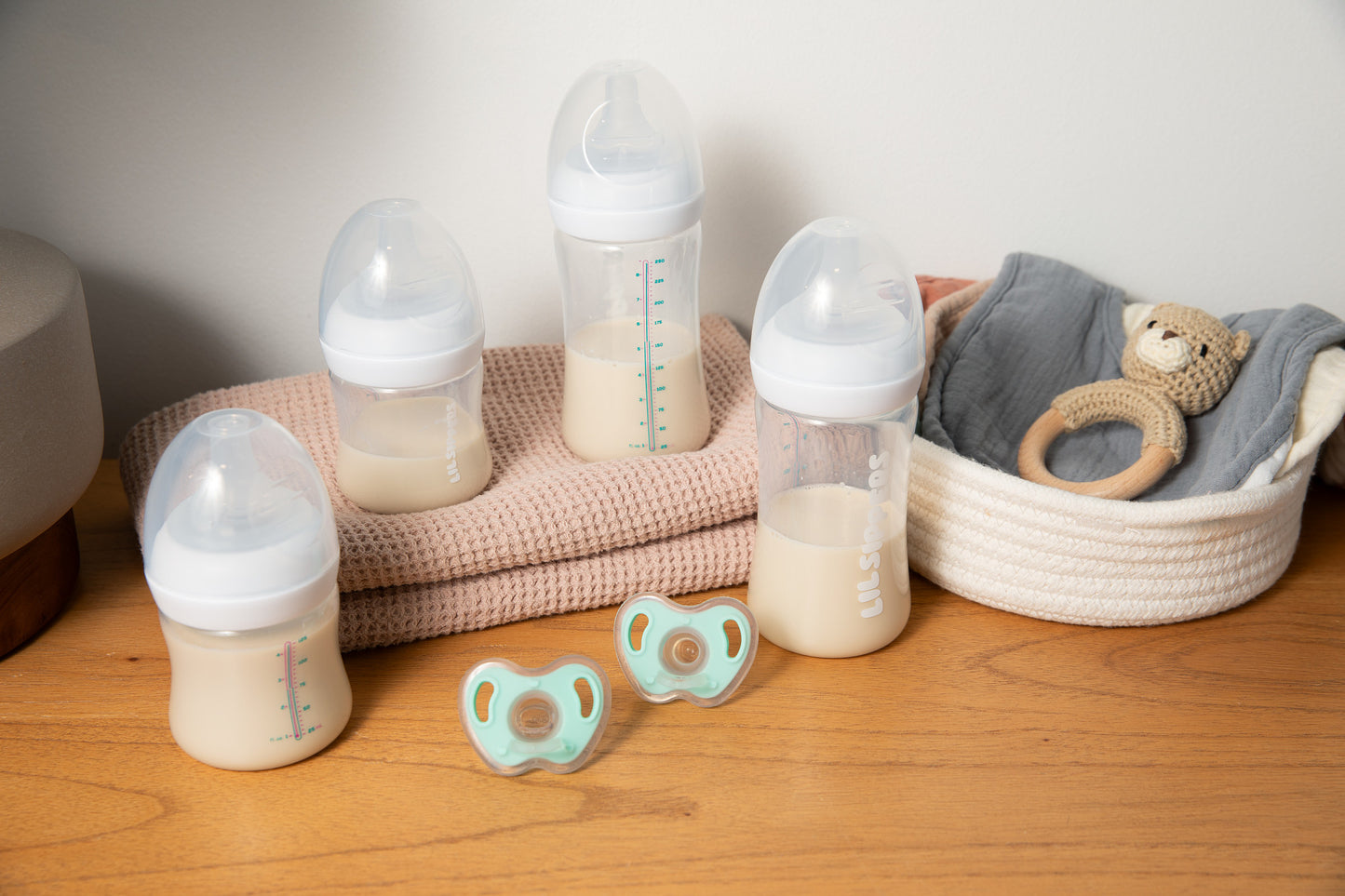 Lil Sippers Color Changing Baby Bottles Newborn Kit - 6 Piece Set